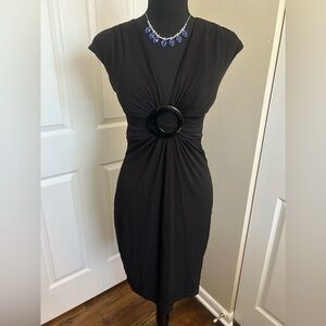 Elegant Cache Black Cocktail Dress Small 4